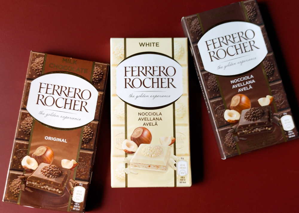 The Iconic Ferrero Rocher Releases 4 Premium Chocolate Bars