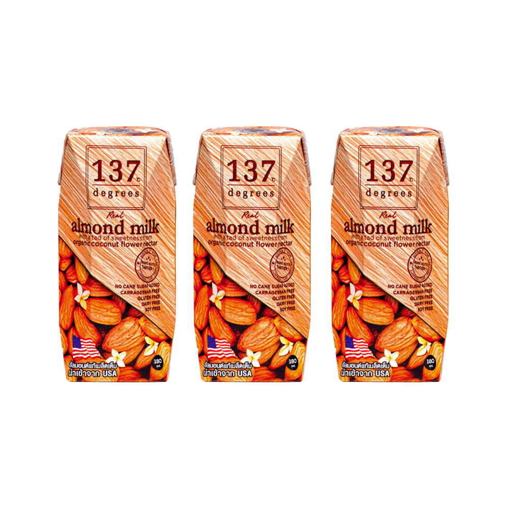 137 Degrees - Original Almond Milk (180ml) (3/pack) (12/carton)