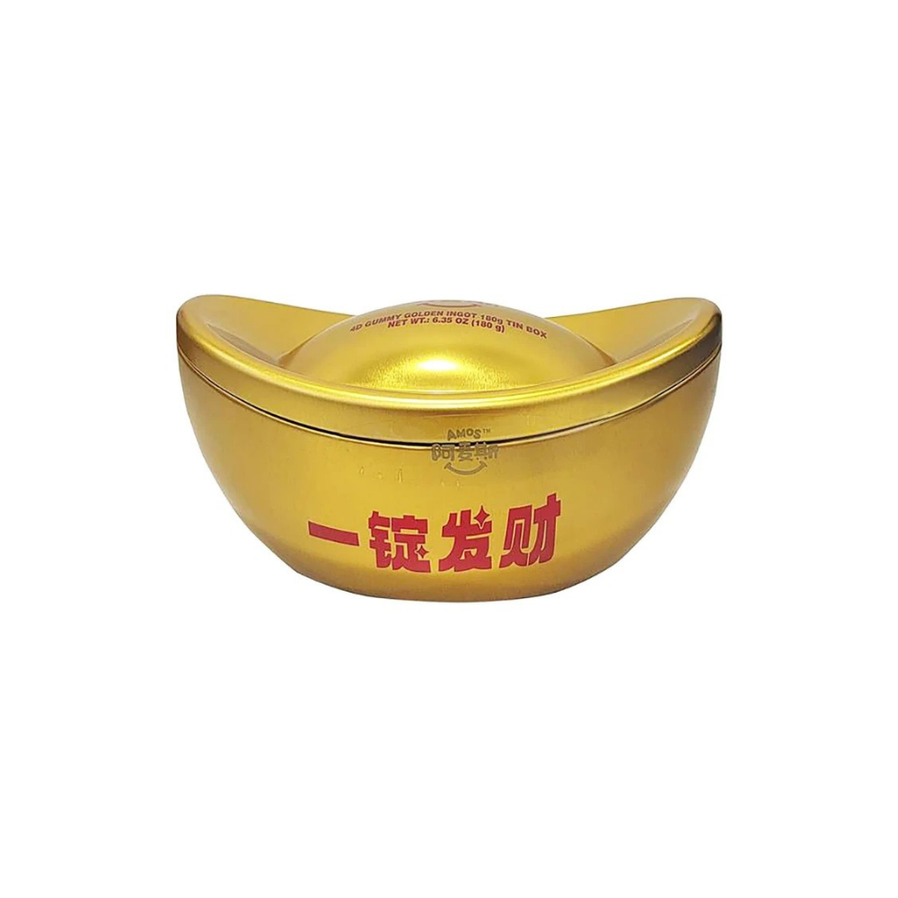 Amos - 4D Gummy Golden Ingot Iron Box (180g) (6/carton)