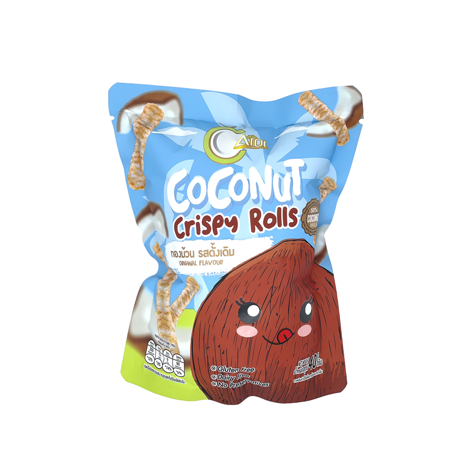 Aroi - Original Flavour Coconut Crispy Rolls (40g) (20/carton)
