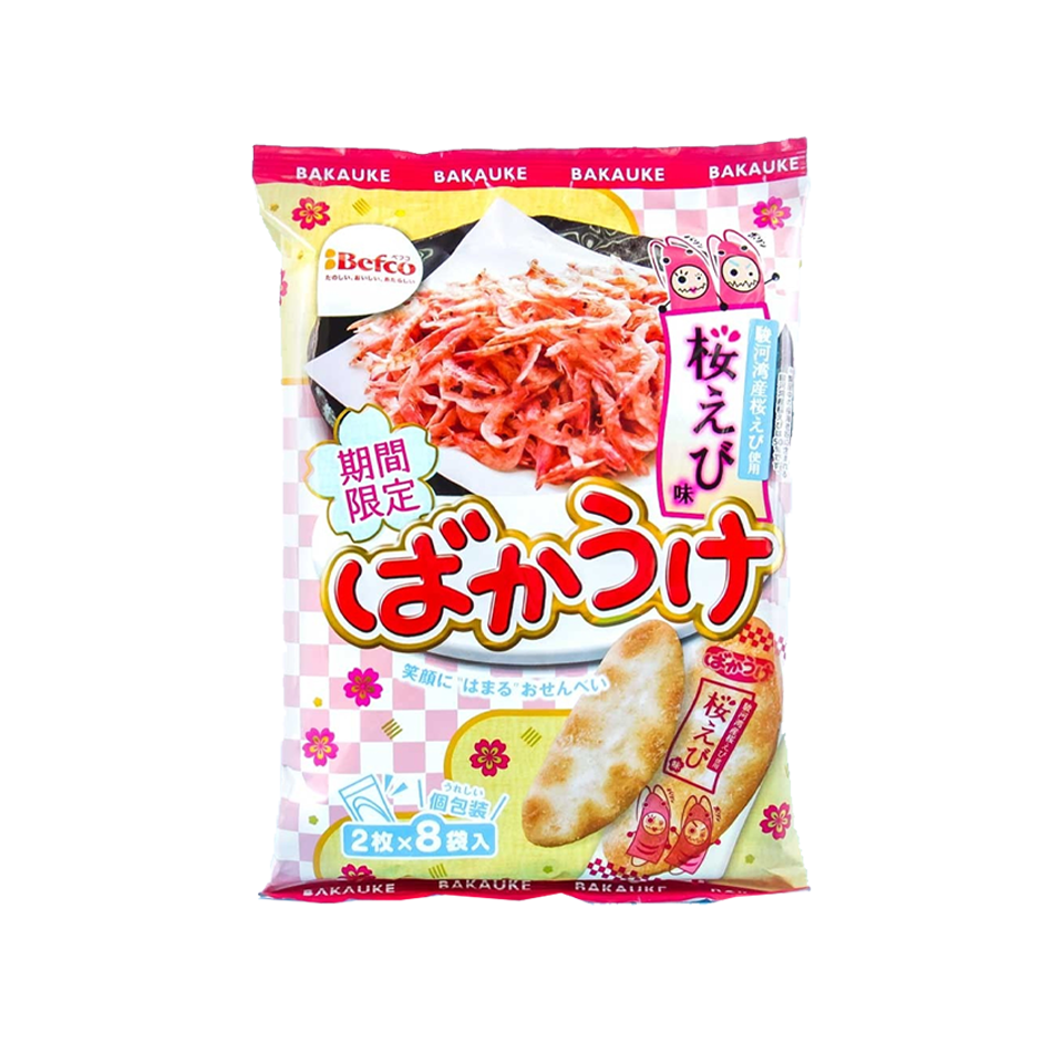 Befco - Bakauke Sakura Shrimp Flavour Rice Cracker (84g)/(12/carton)