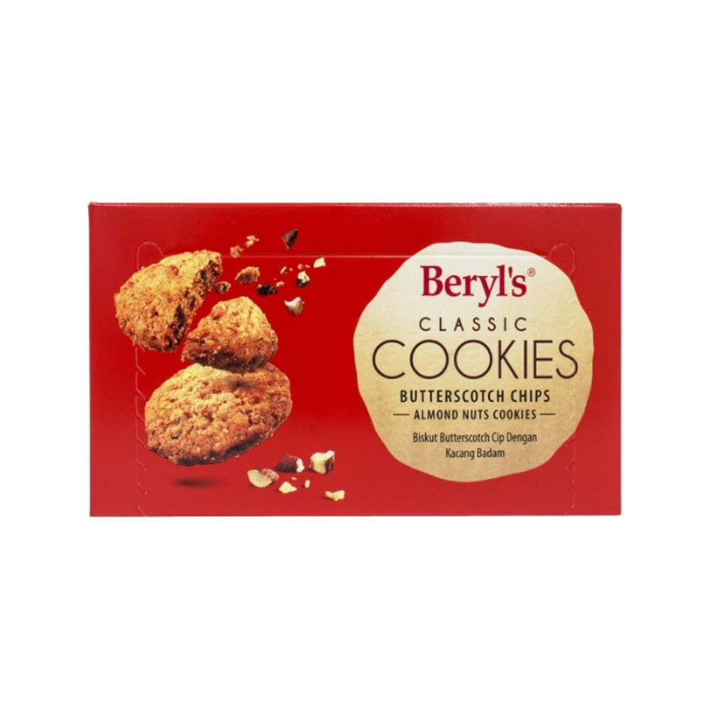 Beryl's - Butterscotch Chips Almond Cookies (100g) (36/carton) – Tasty ...