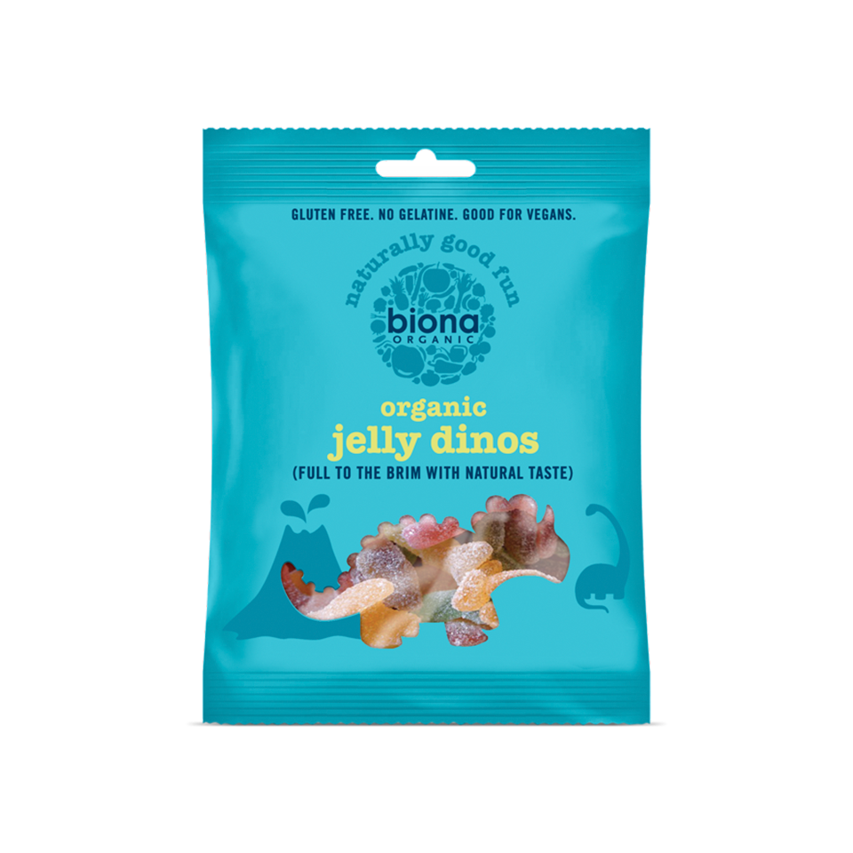 
            
                Load image into Gallery viewer, Biona - Organic Vegan Jelly Dinos (75g) - Front Side
            
        