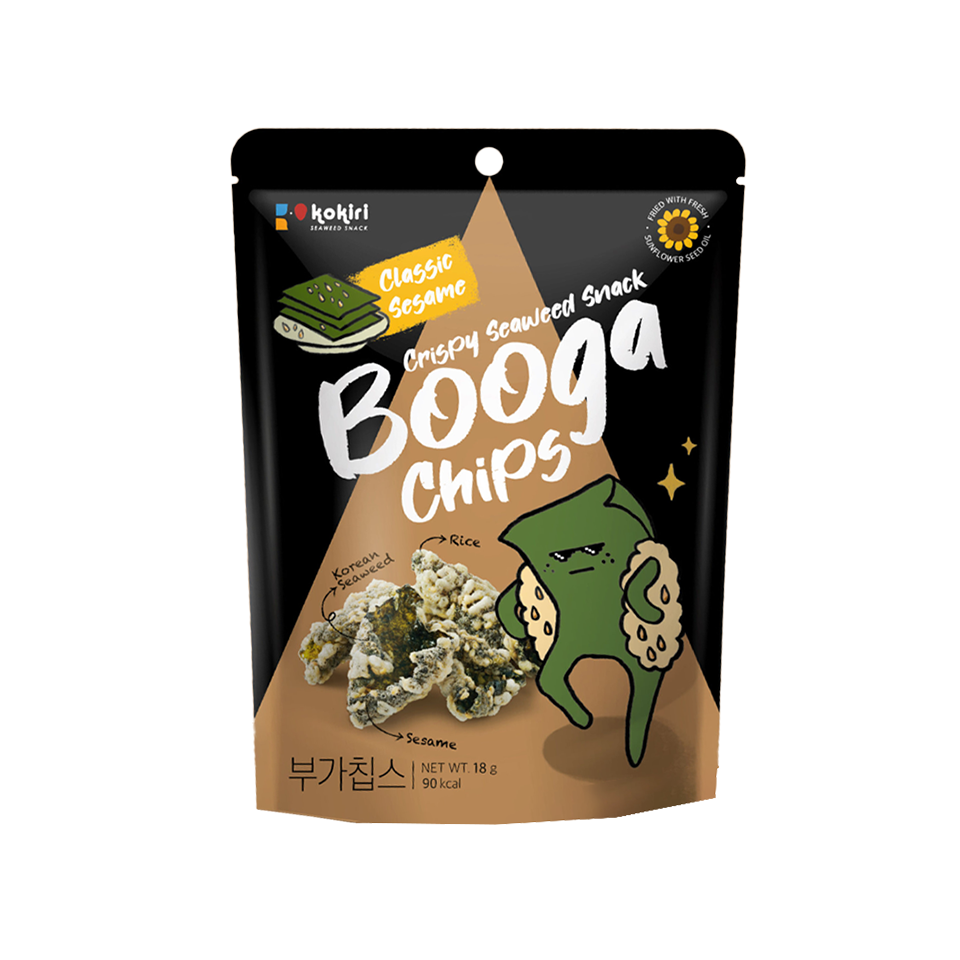Booga Chips - Classic Crispy Seaweed (18g) (135/carton)
