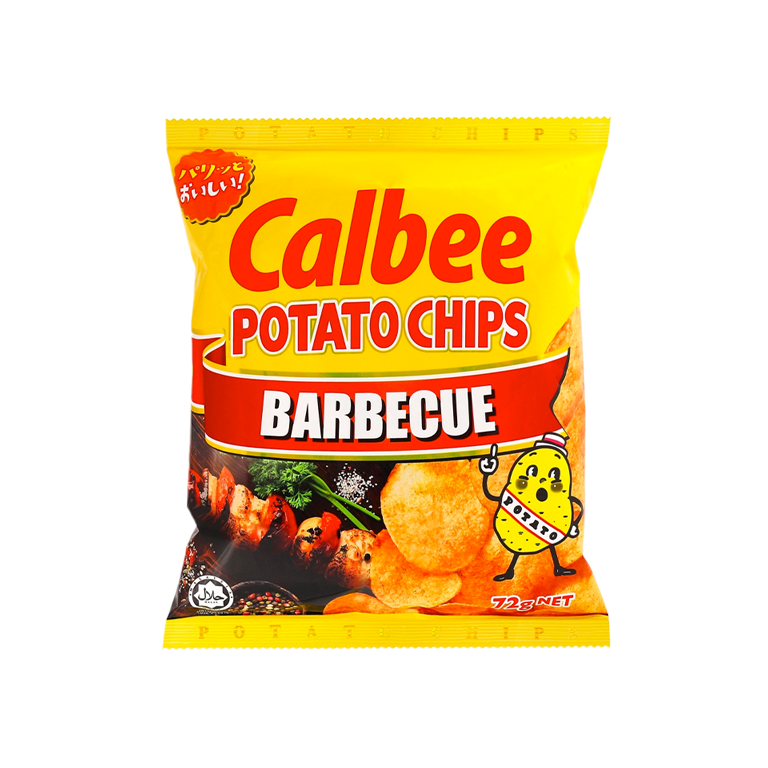 Calbee - Barbecue Potato Chips (72g) (20/carton) – Tasty Snack Asia