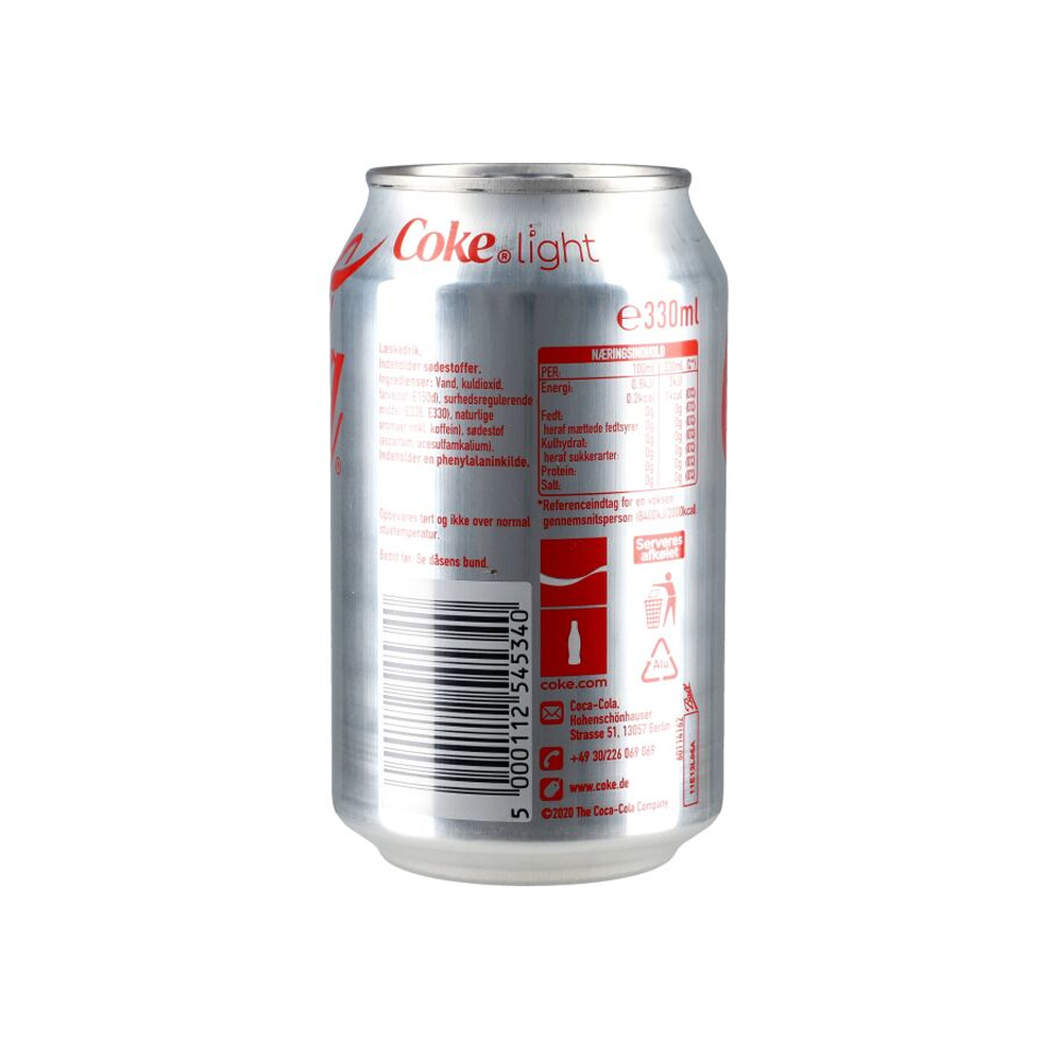 Coca Cola Light (330ml) (24/carton)