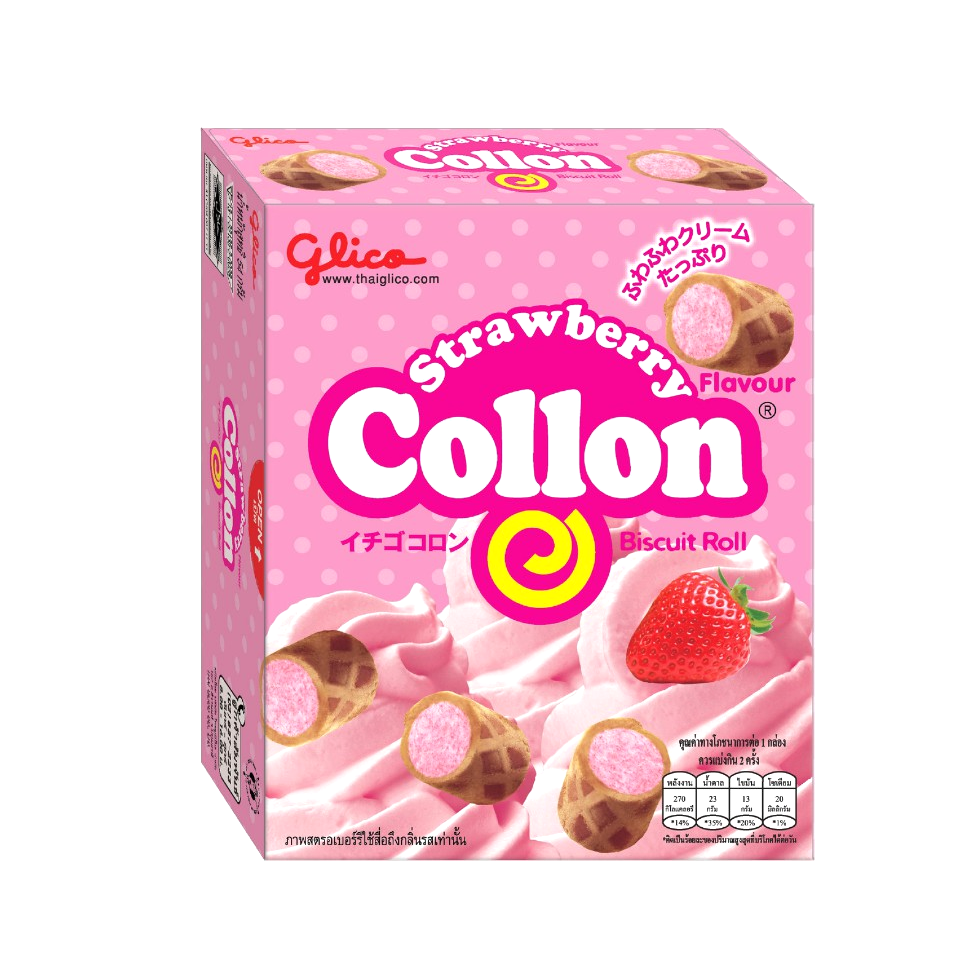 Collon - Strawberry Biscuit Roll (46g) - Front Side