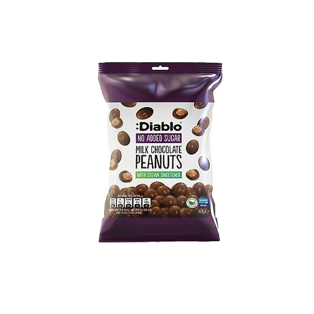 Diablo - No Added Sugar Peanut Milk Chocolate Treats (40g)