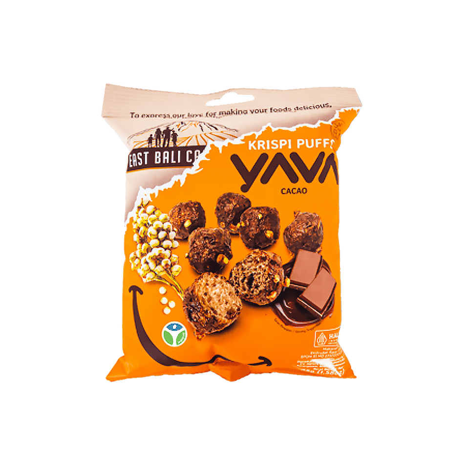 East Bali Cashews - Yava Cacao Crispy Puffs (45g) (48/carton)