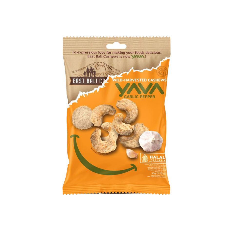 Yava - Cashews Garlic Pepper (35g) (40/carton)