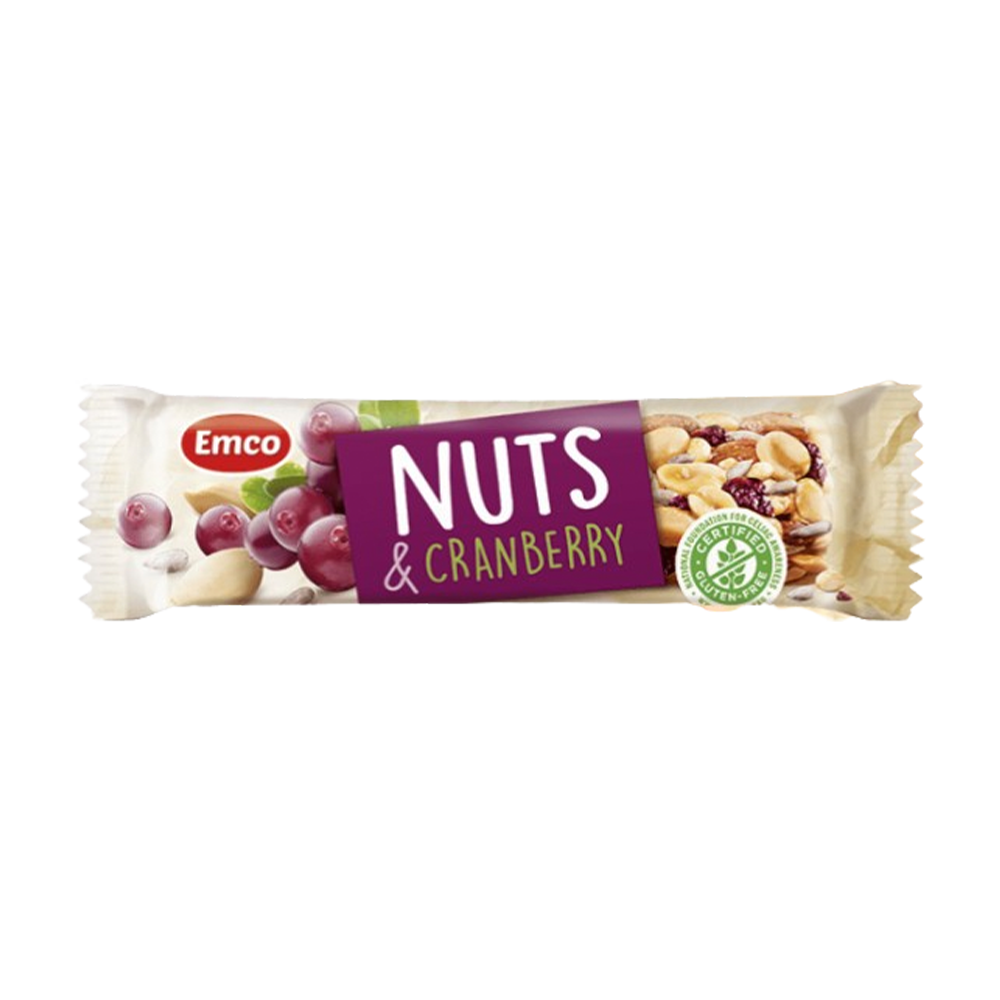 Emco - Cranberry Nut Bar (35g) (20/Carton)
