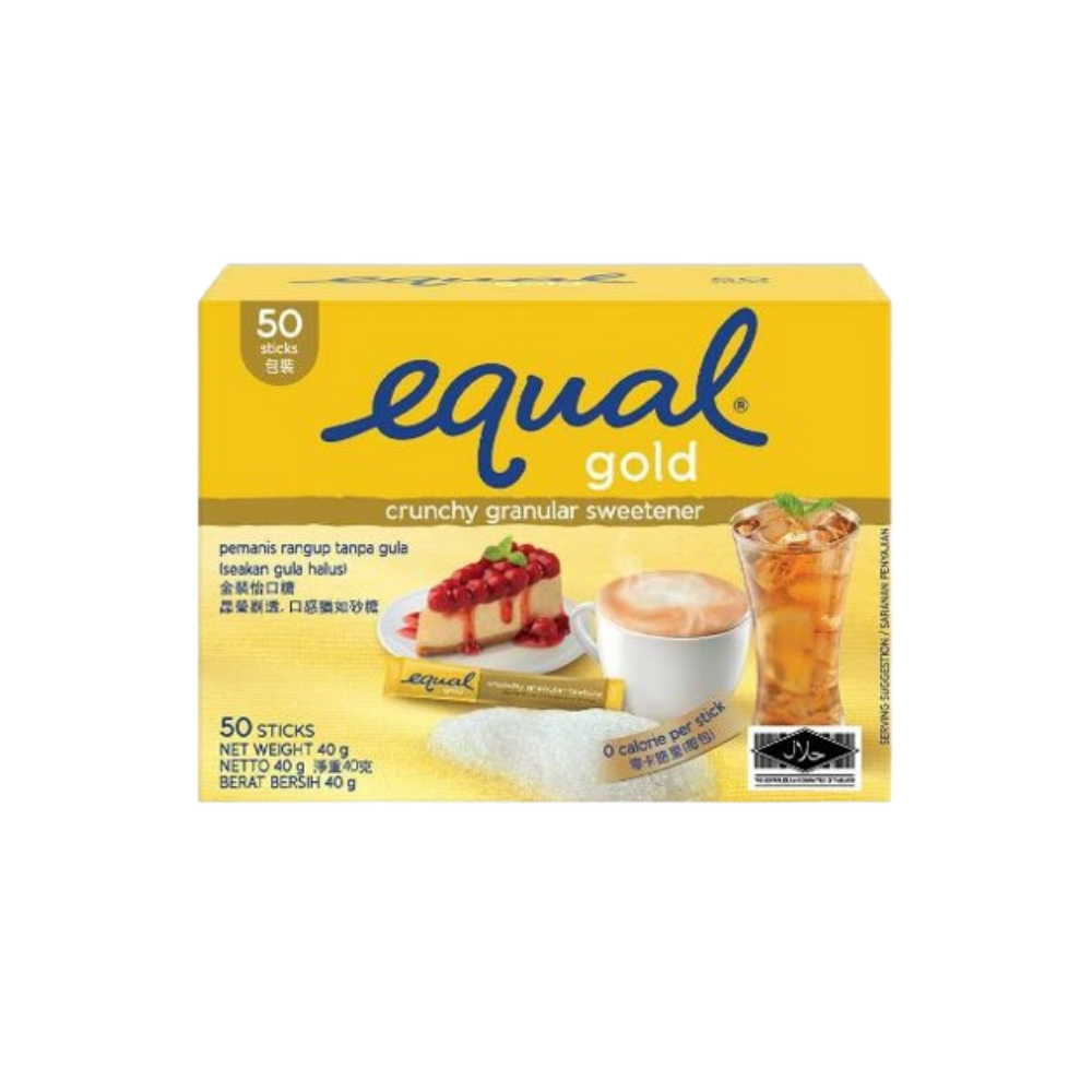 Equal - Gold Sachet Sweetener (50/pack) (40g) (12/carton)
