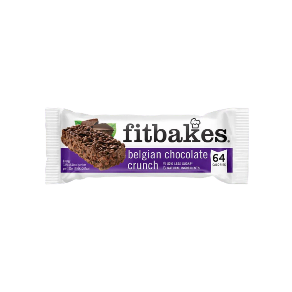 Fitbakes - Belgian Chocolate Crunch Bar (19g) (12/carton)