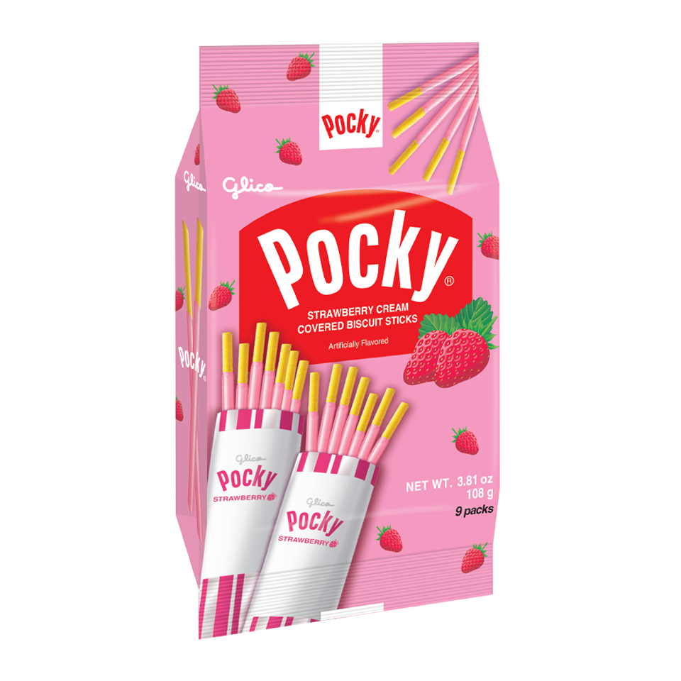 Glico - Strawberry Funsize Biscuits Sticks (168g) (20/carton)