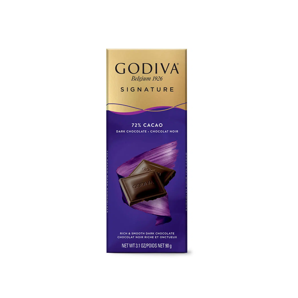 Godiva - Signature 72% Cacao Dark Chocolate (90g) (20/carton)