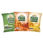 Grainwaves - Sour Cream, Cheddar, Chilli Wholegrain Chips (3/pack) (54g) - Front Side
