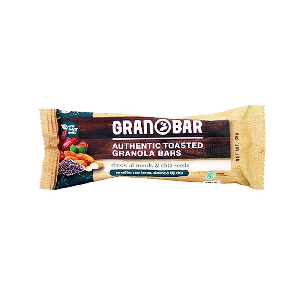 Hundred Seeds - Dates, Almond & Chia Seeds Granola Bar (35g)