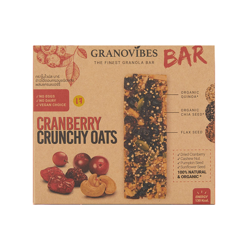 
            
                Load image into Gallery viewer, Granovibes - Cranberry Granola Bar (40g) (6/carton)
            
        