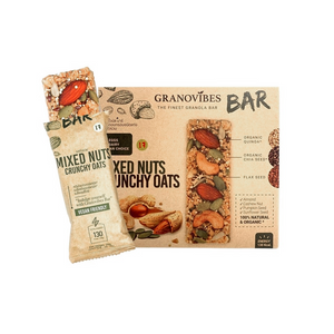
            
                Load image into Gallery viewer, Granovibes - Mixed Nuts Granola Bar (40g) (6Bar/Box)
            
        