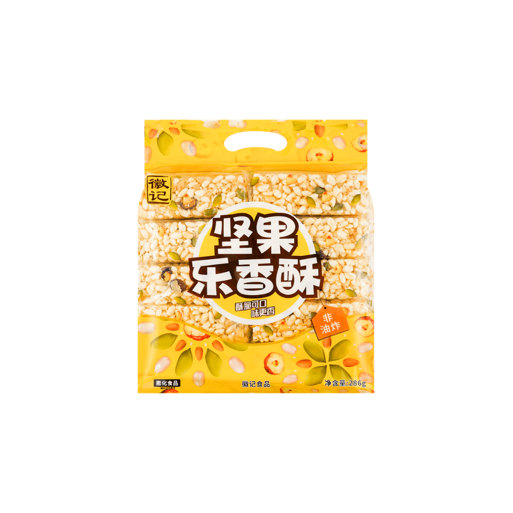 Hao Ba Shi - Rice Snack Bar with Nuts (286g) (16/carton) – Tasty Snack Asia