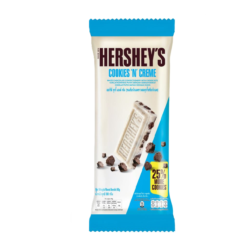 Hershey's - Cookies 'n' Cream Chocolate Bar (90g) (12/carton)