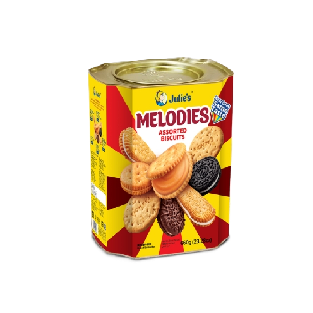Julie's - Melodies Assorted Biscuits Tin (660g) (6/carton) – Tasty