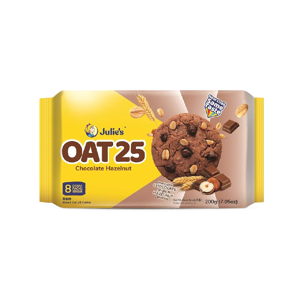 Julie's - Oat 25 Chocolate (8/pack) (200g) (24/carton) – Tasty Snack Asia