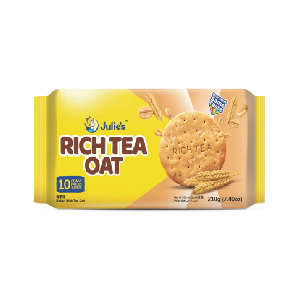Julie's - Rich Tea Oat (10/pack) (210g) (24/carton) – Tasty Snack Asia