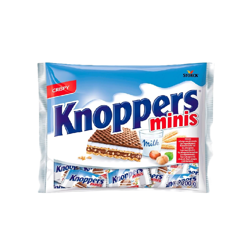 Knoppers - Milk & Hazelnut Cream Wafer Minis (192g) (16/carton) – Tasty ...