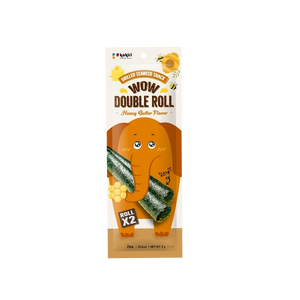 Kokiri - Wow Double Roll Honey Butter Flavour Grilled Seaweed Snack (25g) (60/carton)