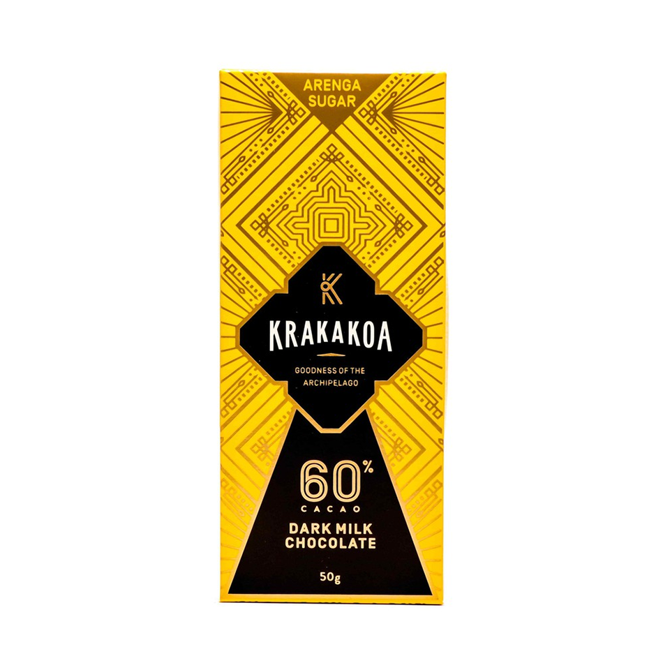 Krakakoa - Arenga 60% Dark Chocolate (50g) - Front Side