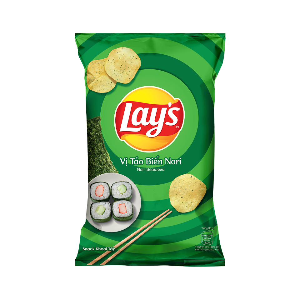 Lay's Vietnam - Nori Seaweed Potato Chips (90g)