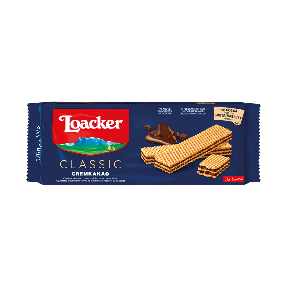 Loacker - Classic Cremkakao Wafers (175g) (18/carton)