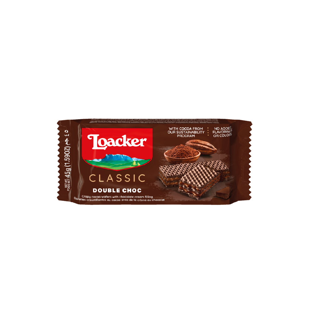 Loacker - Classic Double Chocolate Wafers (45g) (25/carton)