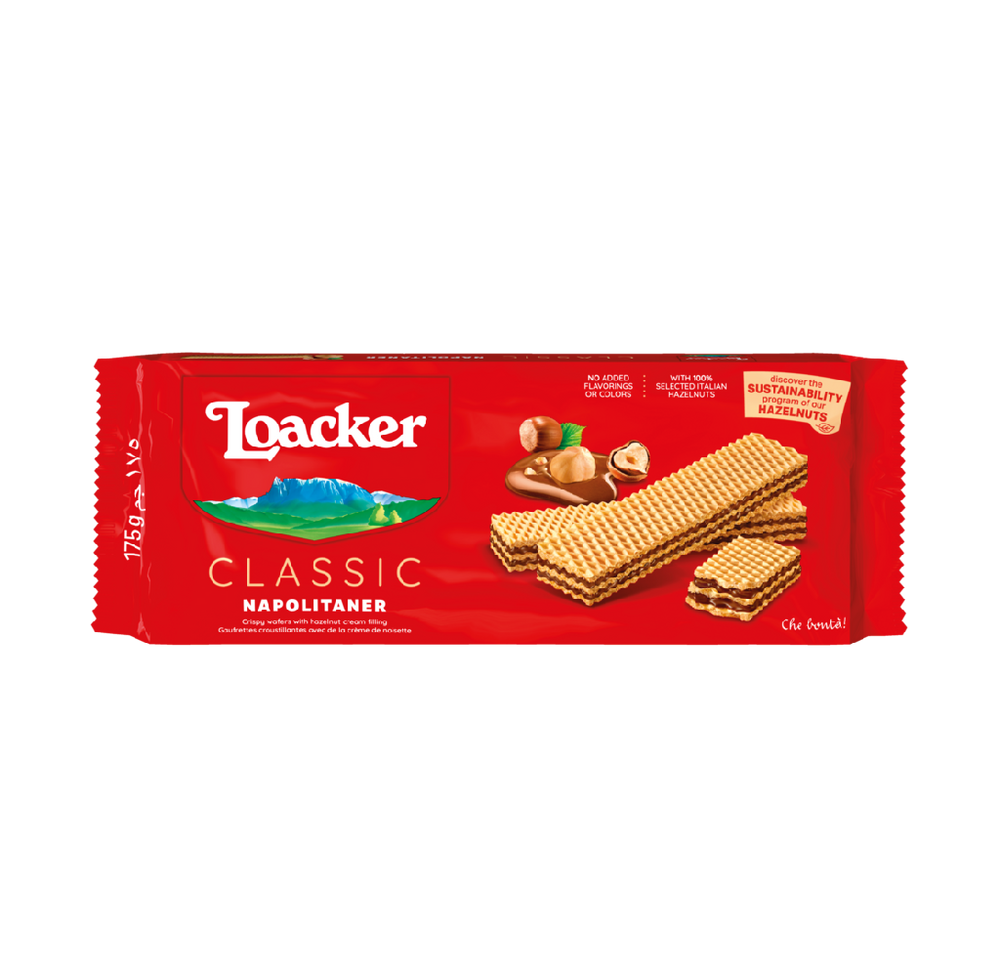 Loacker - Classic Napolitaner Wafers (175g) (18/carton)