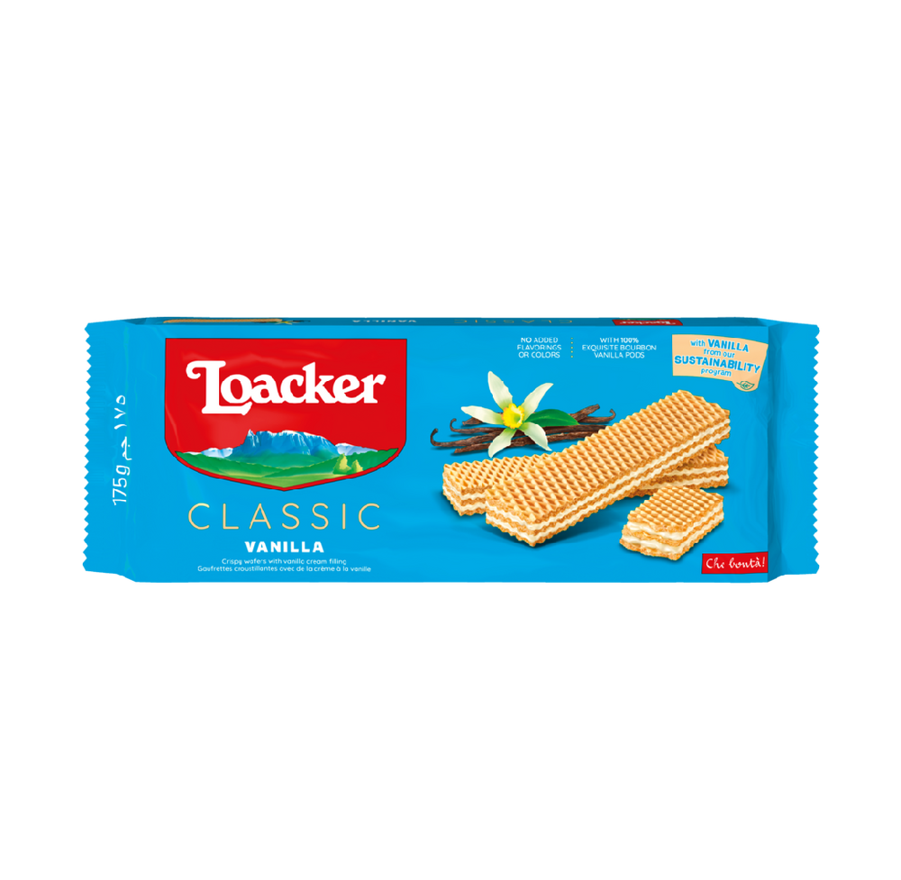 Loacker - Classic Vanilla Wafers (175g) (18/carton)