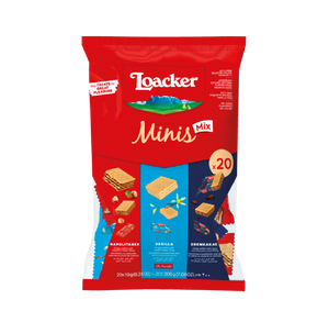 Loacker - Minis Mix Wafer (20/pack) (200g) (6/carton) – Tasty Snack Asia