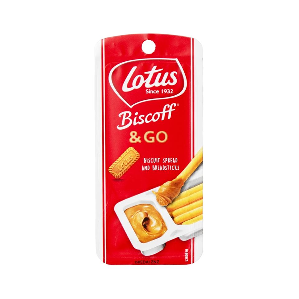 
            
                Load image into Gallery viewer, Lotus Biscoff &amp;amp; Go - Biscuit Spread and Breadstick (45g)
            
        