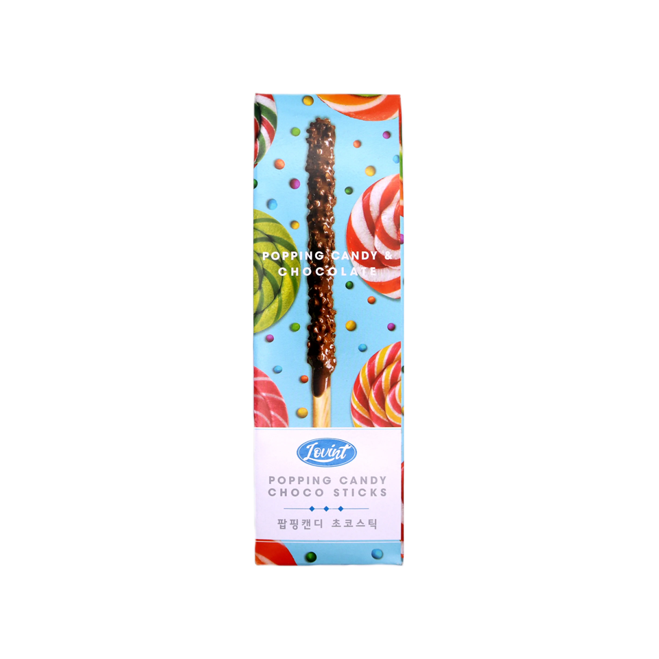 
            
                Load image into Gallery viewer, Lovint - Popping Candy &amp;amp; Chocolate Sticks (3 x 18g) (54g) (32/carton)
            
        