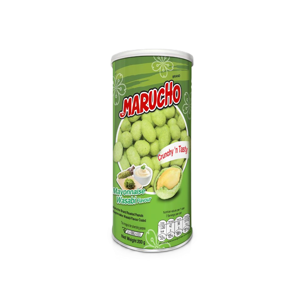 Marucho - Mayonnaise Wasabi Flavour Coated Roasted Peanuts (200g) (24/carton)