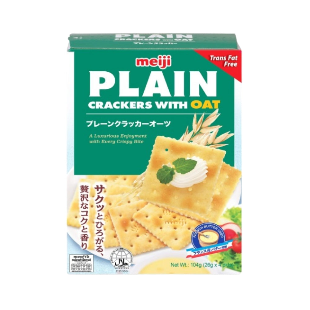Meiji - Plain Oat Biscuits (4/pack) (104g) (5/carton)