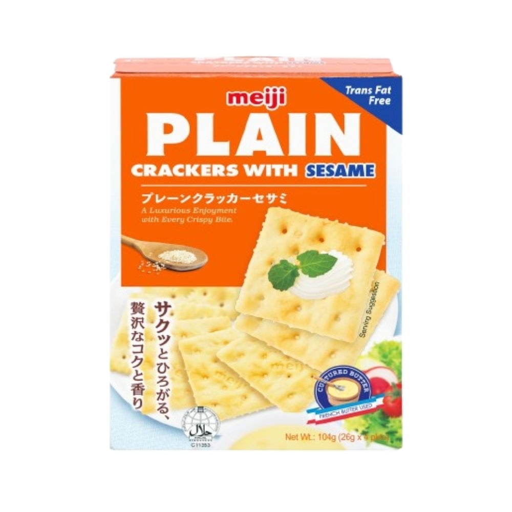Meiji - Plain Sesame Biscuits (4/pack) (104g) (5/carton)