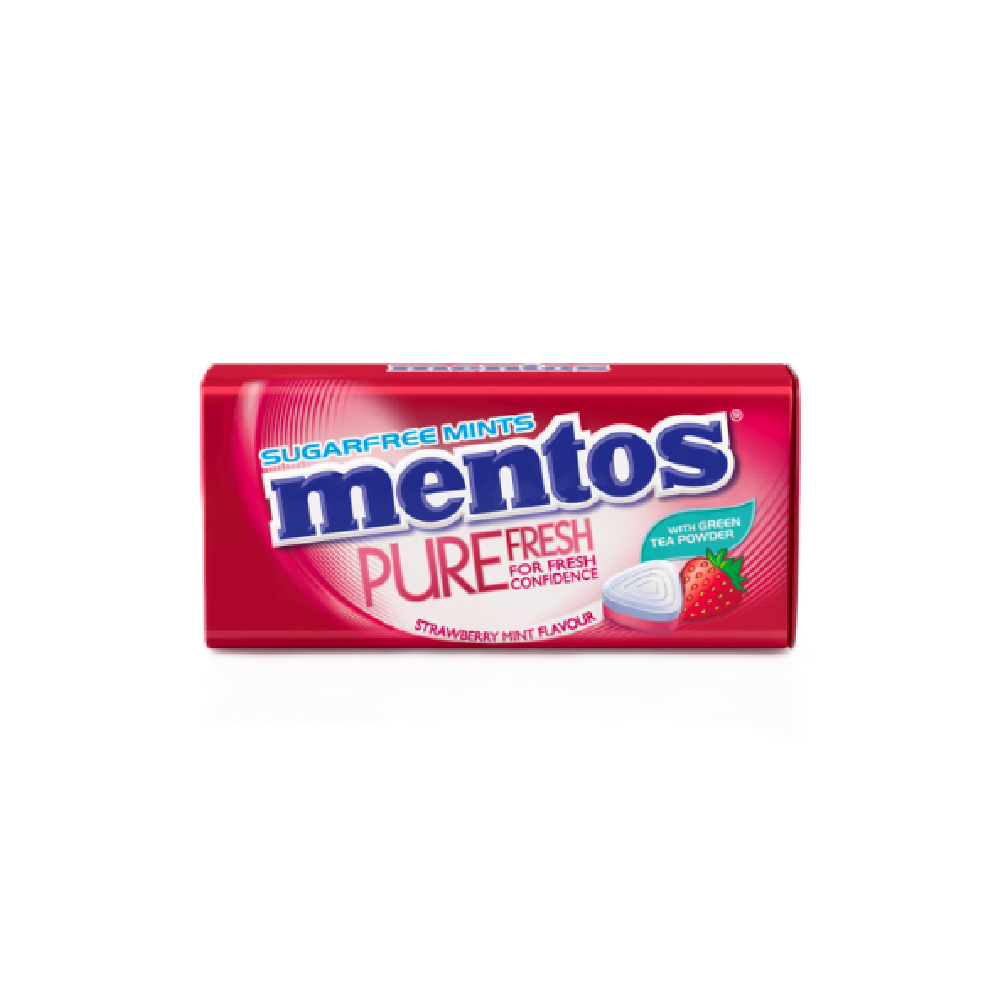 Mentos - Pure Fresh Strawberry Mint (35g) (12/carton)