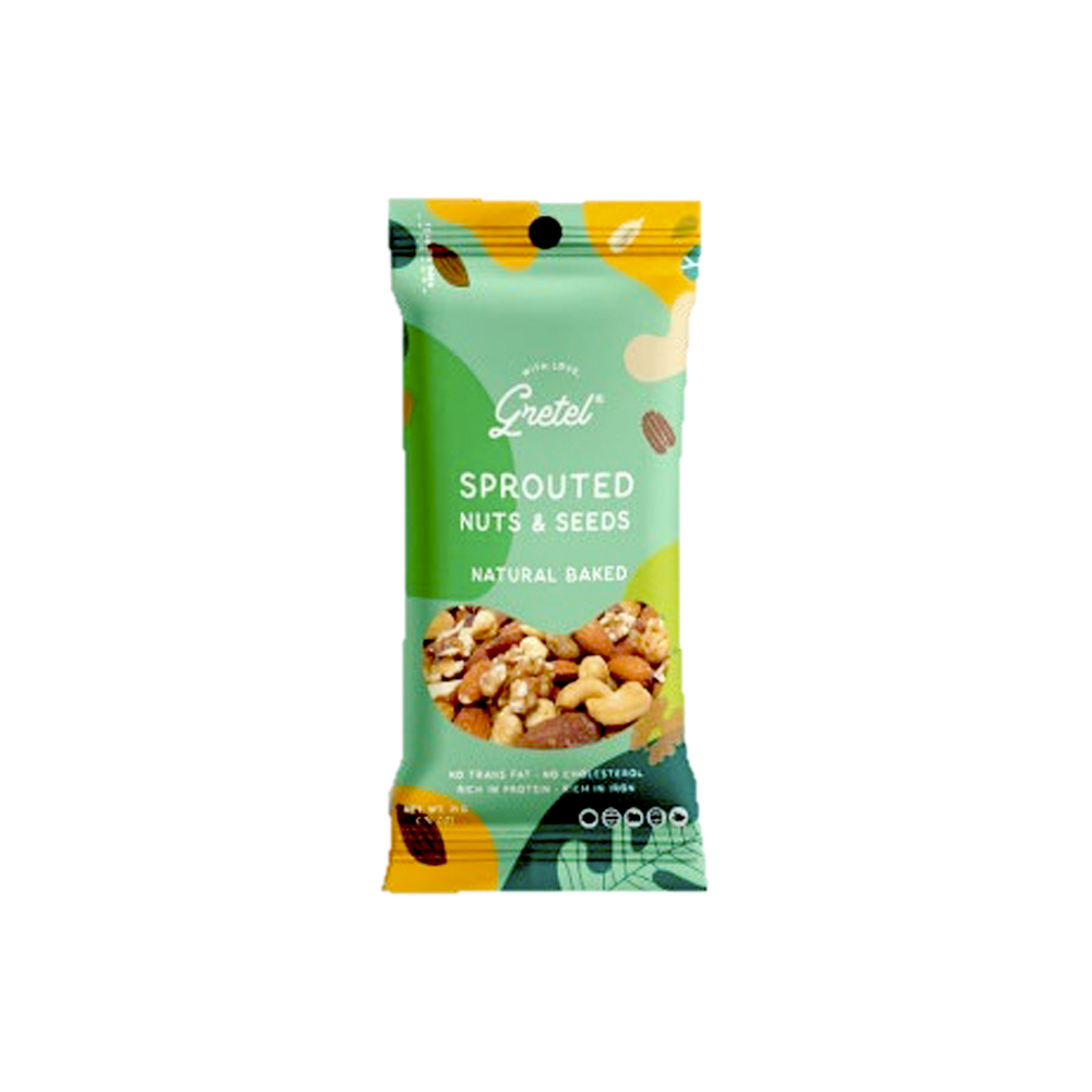 Gretel - Natural Baked Sprouted Nuts & Seeds (25g) (12/carton)