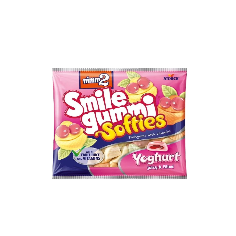 Nimm2 - Smile Gummi Fruit & Yogurt Bag (90g) (14/carton)
