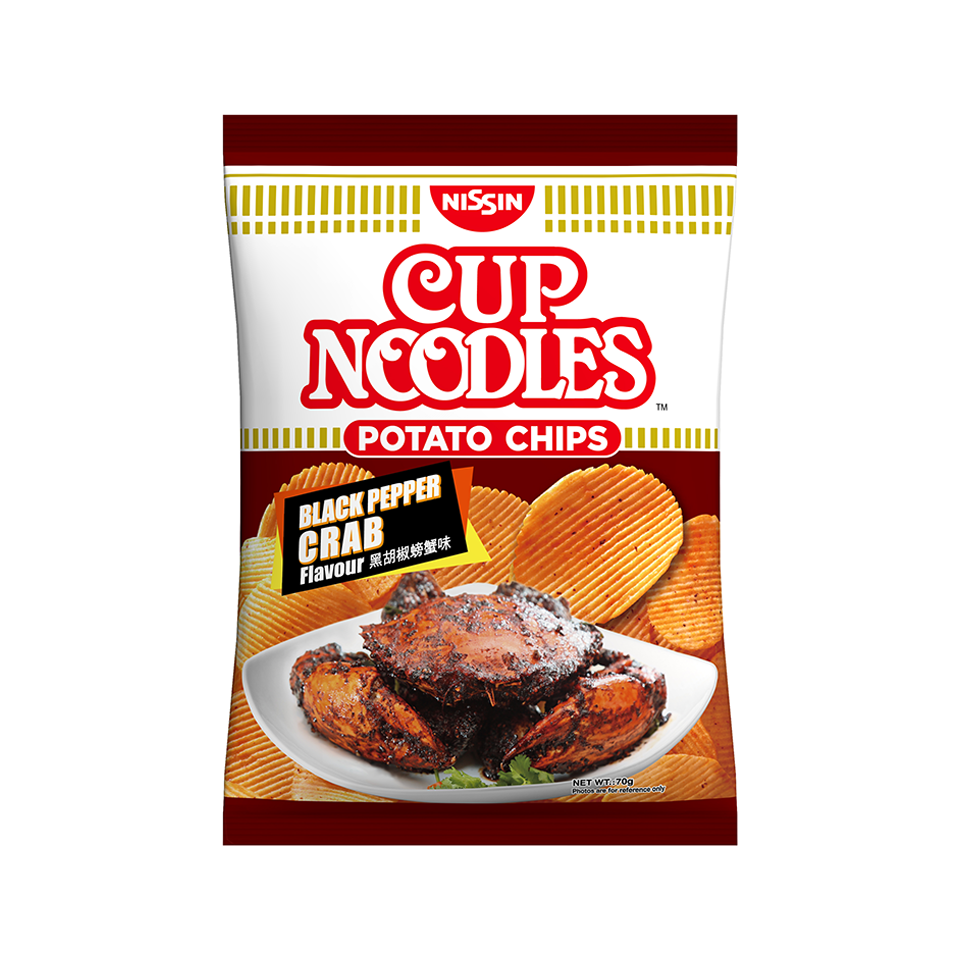 Nissin - Cup Noodles Black Pepper Crab Flavour (70g) - Front Side