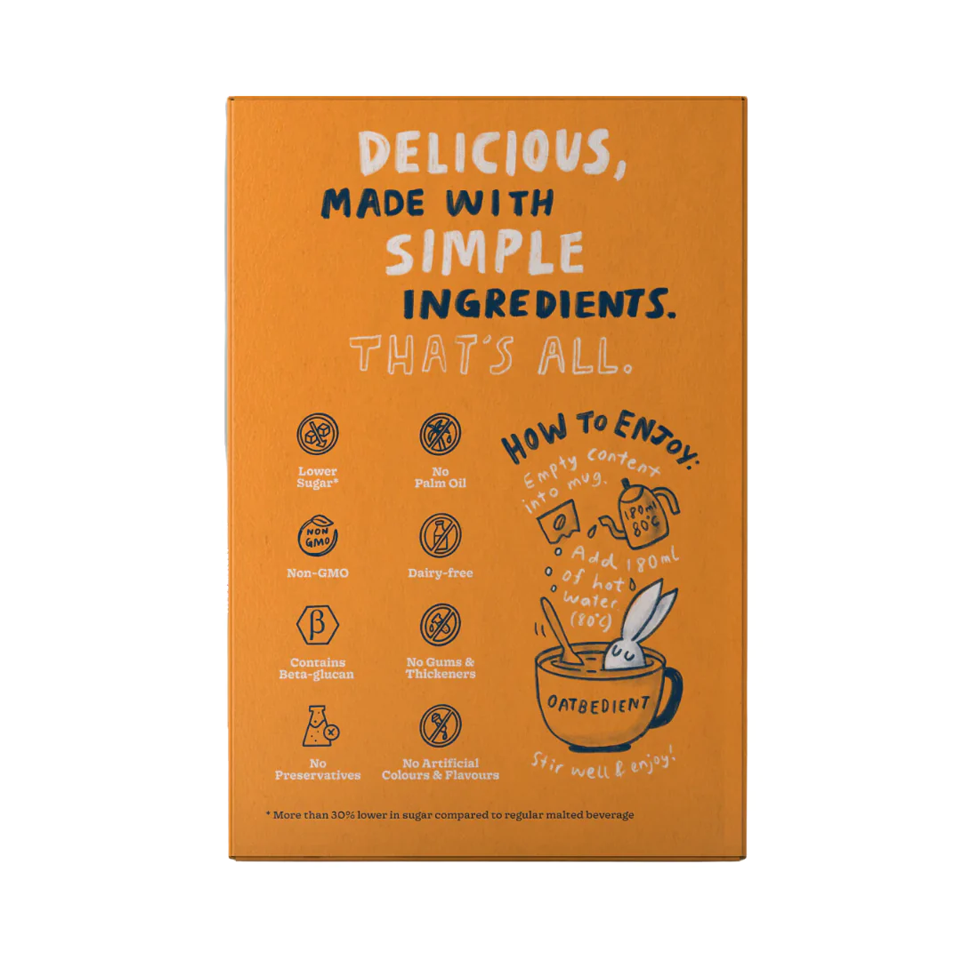 Oatbedient - Oat Milk (12/pack) (28g) (24/carton) – Tasty Snack Asia