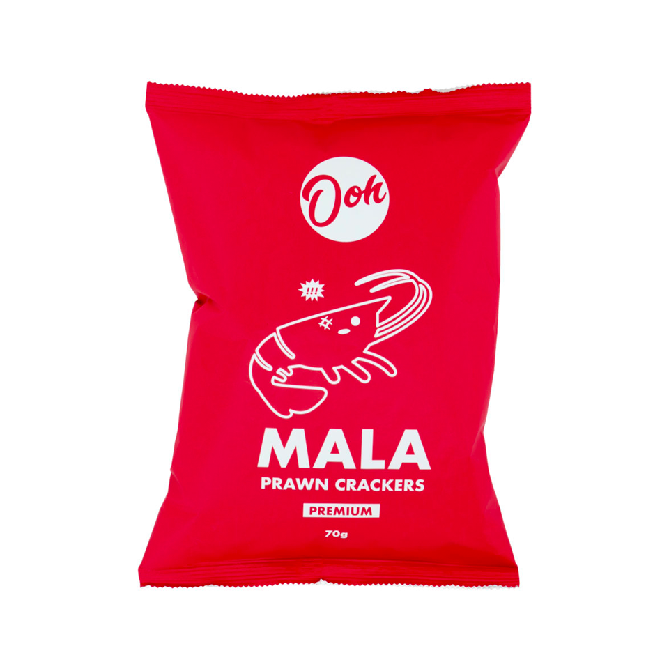 Ooh Lala - Mala Prawn Crackers (70g) - Front Side