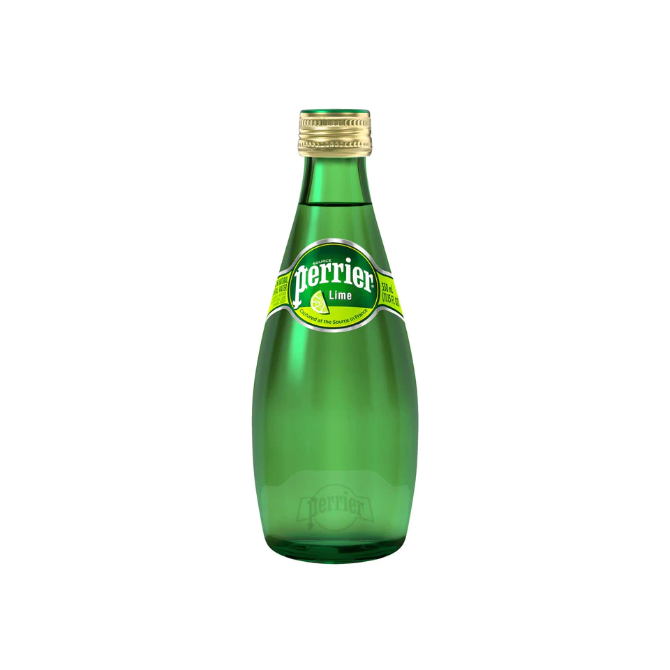 Perrier - Lime Sparkling Mineral Water Bottle (330ml) (24/carton)