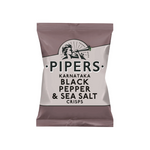 Pipers - Black Pepper And Sea Salt Crisps (40g) - Front Side